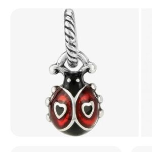 Brighton Lucky Lady Ladybug Charm Red and Black Ladybug Charm Pendant
